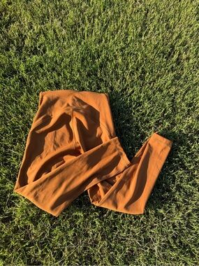 lululemon athletica Orange Leggings